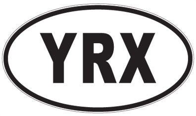 YRX - 3 Letter Initials Oval Magnet