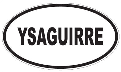 YSAGUIRRE - Oval Magnet