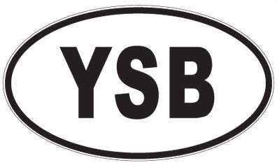 YSB - 3 Letter Initials Oval Sticker