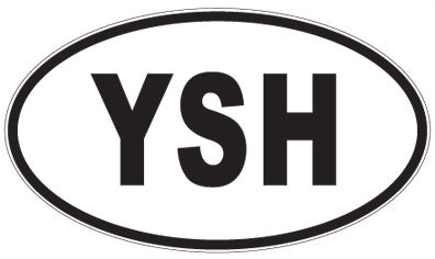 YSH - 3 Letter Initials Oval Sticker