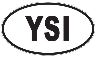 YSI - 3 Letter Initials Oval Magnet