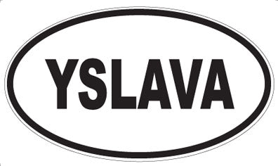 YSLAVA - Oval Sticker