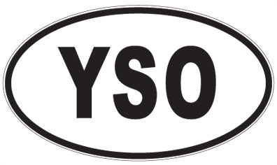 YSO - 3 Letter Initials Oval Magnet