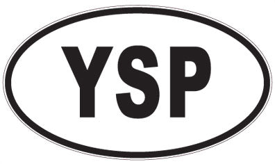 YSP - 3 Letter Initials Oval Sticker
