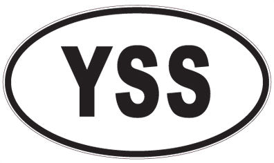 YSS - 3 Letter Initials Oval Magnet