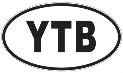 YTB - 3 Letter Initials Oval Magnet