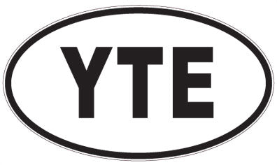 YTE - 3 Letter Initials Oval Magnet