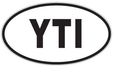 YTI - 3 Letter Initials Oval Magnet