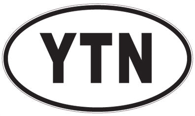 YTN - 3 Letter Initials Oval Magnet