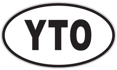 YTO - 3 Letter Initials Oval Magnet