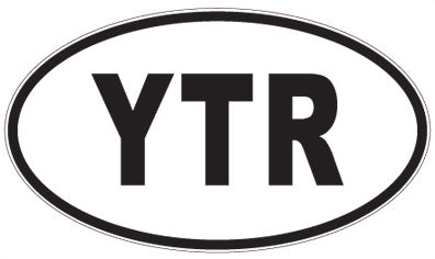 YTR - 3 Letter Initials Oval Sticker