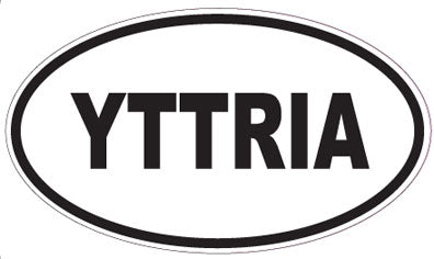 YTTRIA - Oval Sticker