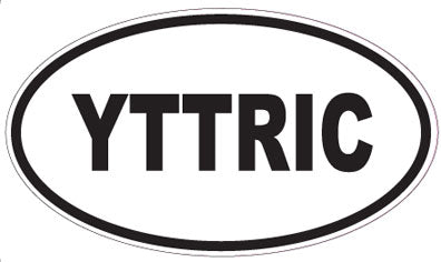 YTTRIC - Oval Sticker