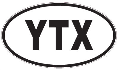 YTX - 3 Letter Initials Oval Magnet