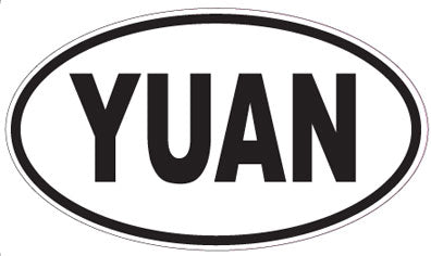 YUAN - Oval Sticker