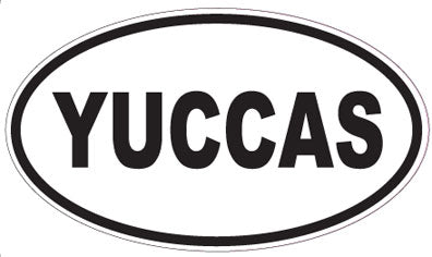 YUCCAS - Oval Sticker