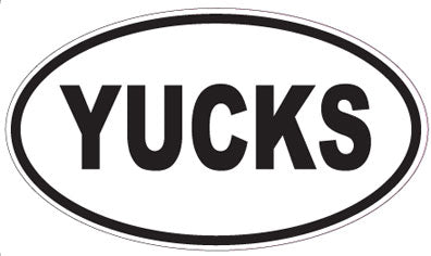 YUCKS - Oval Sticker