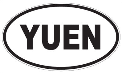 YUEN - Oval Sticker