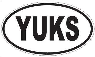 YUKS - Oval Sticker