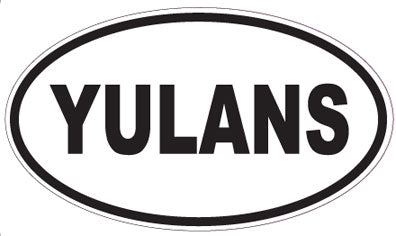 YULANS - Oval Sticker