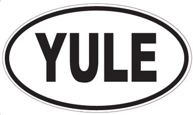 YULE - Oval Sticker