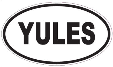 YULES - Oval Sticker