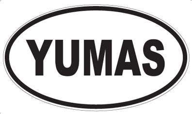 YUMAS - Oval Magnet