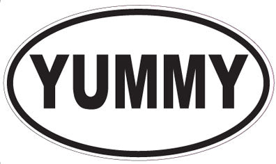YUMMY - Oval Sticker