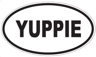 YUPPIE - Oval Sticker