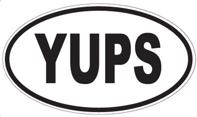 YUPS - Oval Sticker