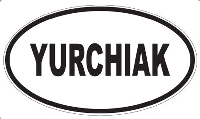 YURCHIAK - Oval Sticker