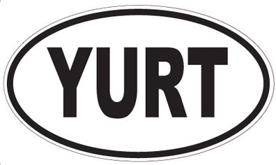 YURT - Oval Sticker