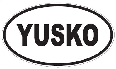 YUSKO - Oval Sticker