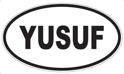 YUSUF - Oval Sticker