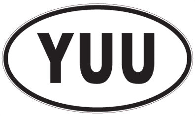 YUU - 3 Letter Initials Oval Magnet