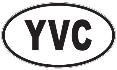 YVC - 3 Letter Initials Oval Magnet