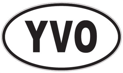 YVO - 3 Letter Initials Oval Magnet
