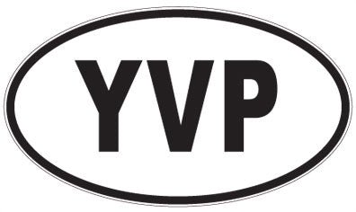YVP - 3 Letter Initials Oval Magnet