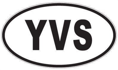 YVS - 3 Letter Initials Oval Magnet