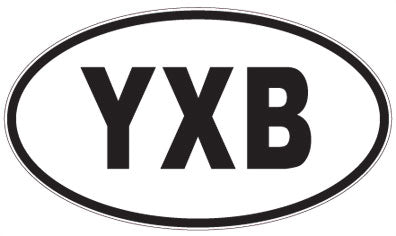 YXB - 3 Letter Initials Oval Magnet