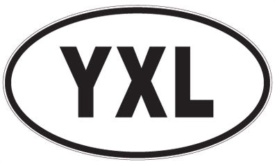 YXL - 3 Letter Initials Oval Magnet
