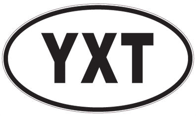 YXT - 3 Letter Initials Oval Sticker