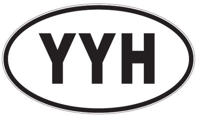 YYH - 3 Letter Initials Oval Sticker