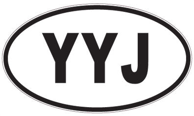 YYJ - 3 Letter Initials Oval Magnet
