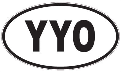 YYO - 3 Letter Initials Oval Magnet