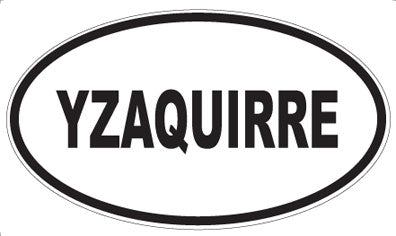 YZAQUIRRE - Oval Magnet