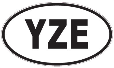 YZE - 3 Letter Initials Oval Magnet