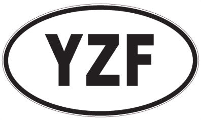 YZF - 3 Letter Initials Oval Magnet