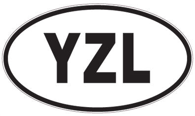 YZL - 3 Letter Initials Oval Magnet