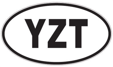 YZT - 3 Letter Initials Oval Magnet